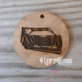 Race Car Number Custom Silicone Bead Key Fob