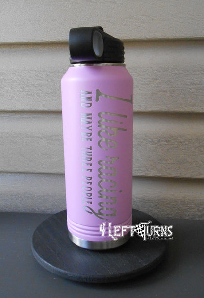 Engraved Racing Quotes 32 oz. Water Bottle