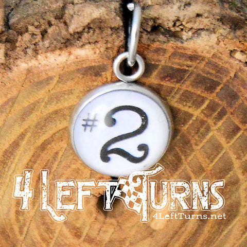 Race Car Number Charms – 4 Left Turns