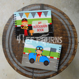 Child's Racing Themed Autograph Book Boy or Girl