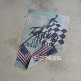 4 Left Turns Racing Garden Flags