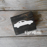 Race Car Silhouette Checkered Flag Checkered Heart Paw Print Wood Block Signs