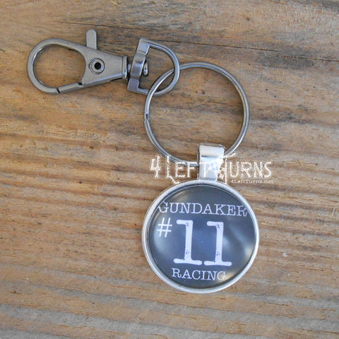 Race Car Number Charms – 4 Left Turns