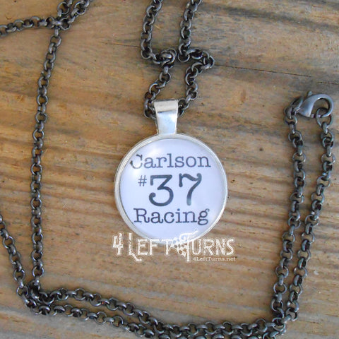 Race Car Number Charms – 4 Left Turns