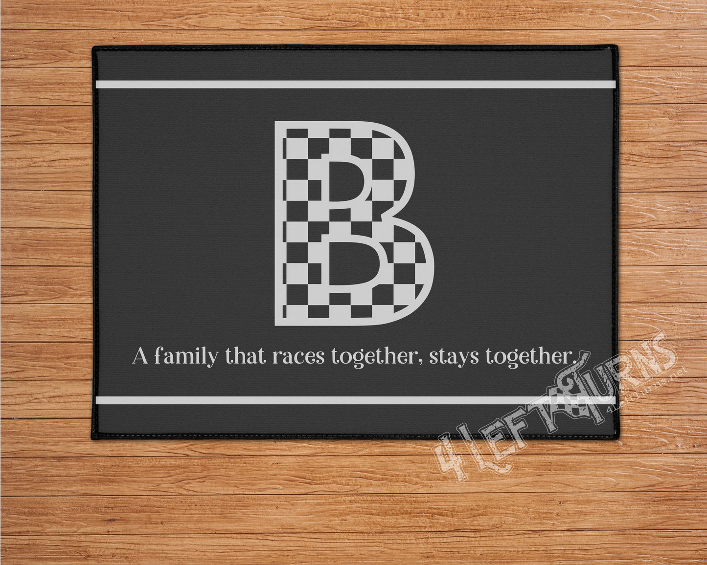 Custom Personalized Racing Welcome Mat