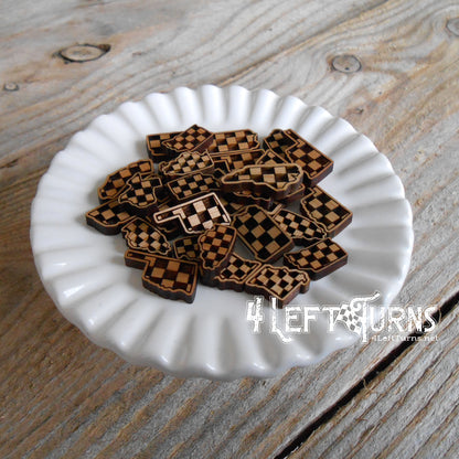 Checkered State Pierced Post Earrings