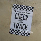 4 Left Turns Racing Garden Flags