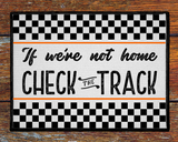 If we're not home check the track welcome mat.