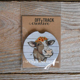 Country Cow Car Coasters