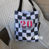 Custom Personalized Left Turns Racing Tote Bag