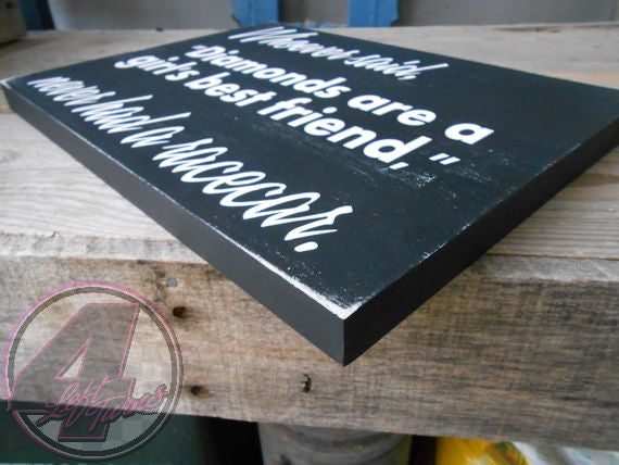 Diamonds and Race Cars Wood Sign, Racing Sign, 4 Left Turns, Quotes
