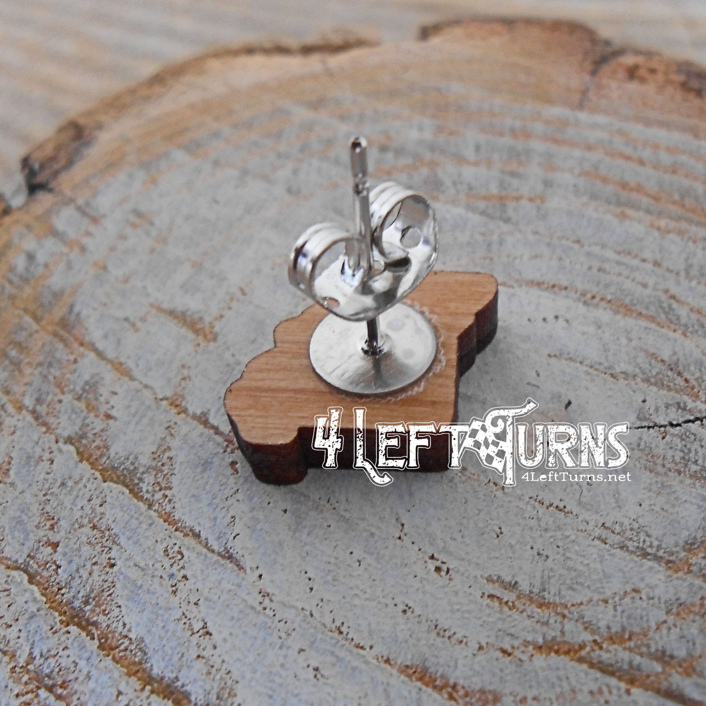 Checkered State Pierced Post Earrings