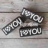 I Heart You Tiny Wood Sign