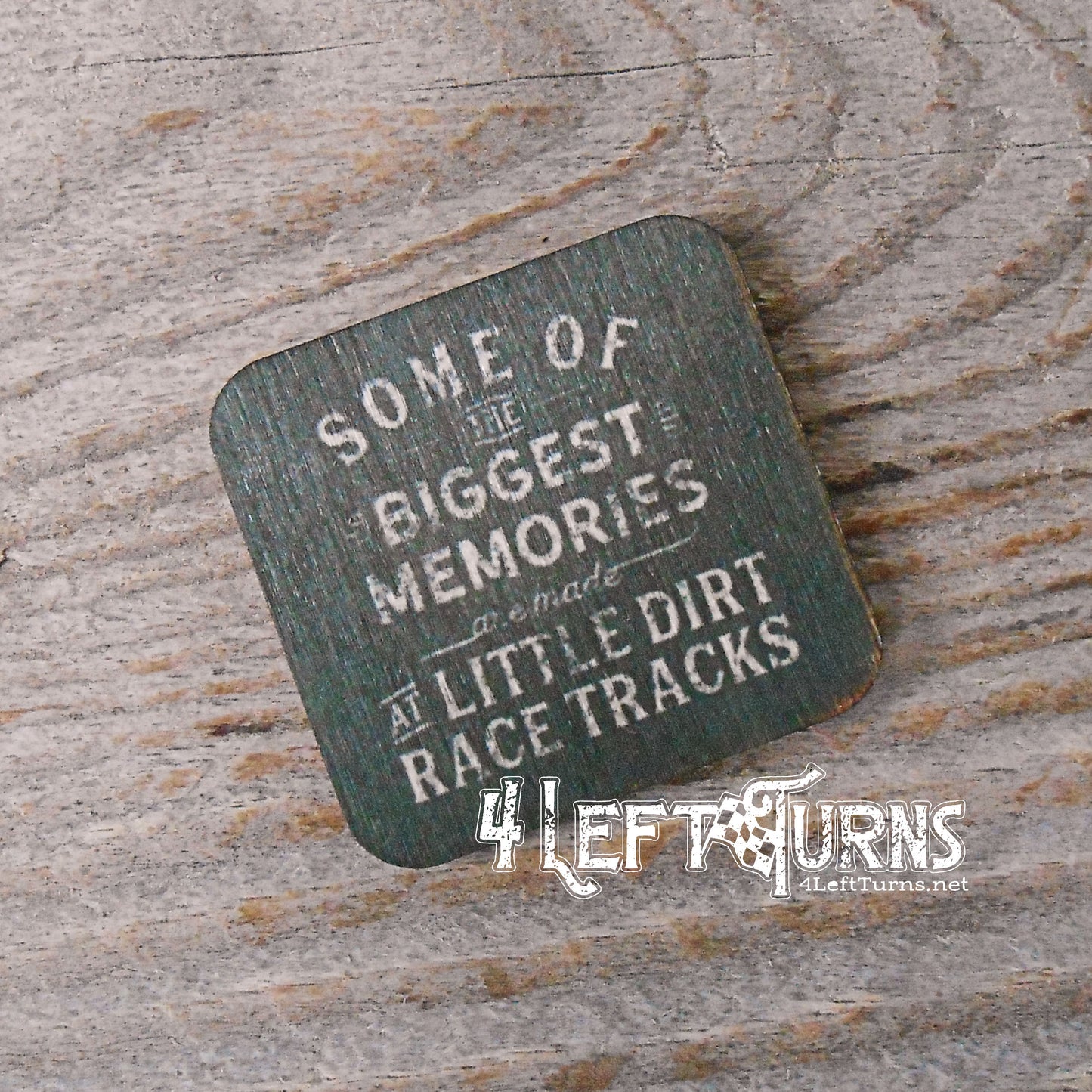 Racing Themed Wooden Magnets