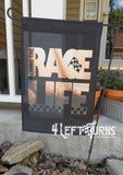 4 Left Turns Racing Garden Flags