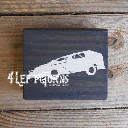 Race Car Silhouette Checkered Flag Checkered Heart Paw Print Wood Block Signs