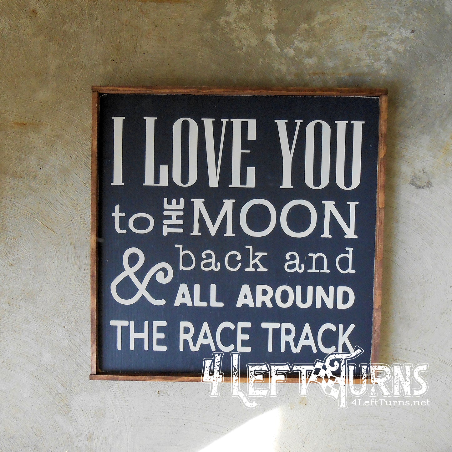 I Love You to the Moon and Back Wood Sign