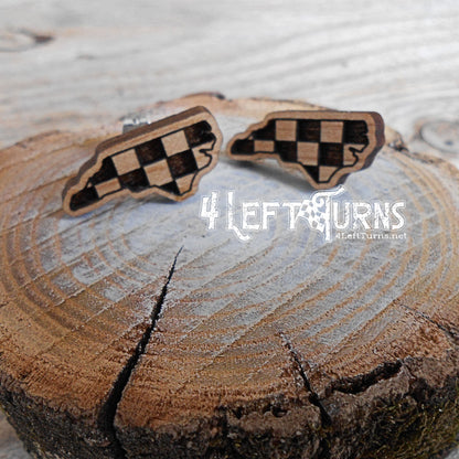 Checkered State Pierced Post Earrings