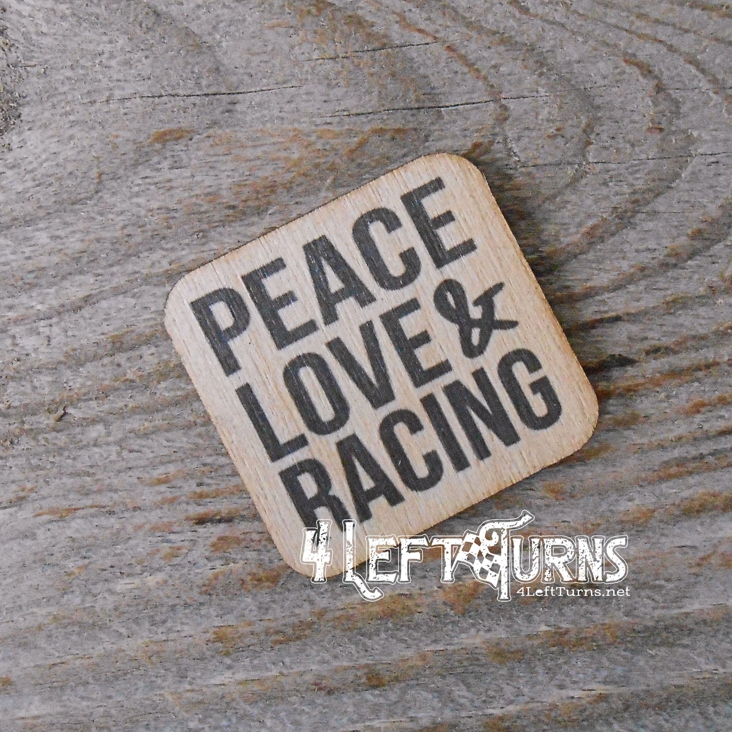 Racing Themed Wooden Magnets