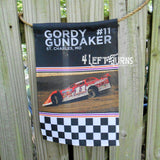Custom Photo Personalized Racing Garden Flag