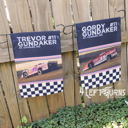 Custom Photo Personalized Racing Garden Flag