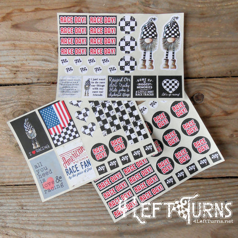 Checkers the Gnome Racing Planner Calendar Stickers