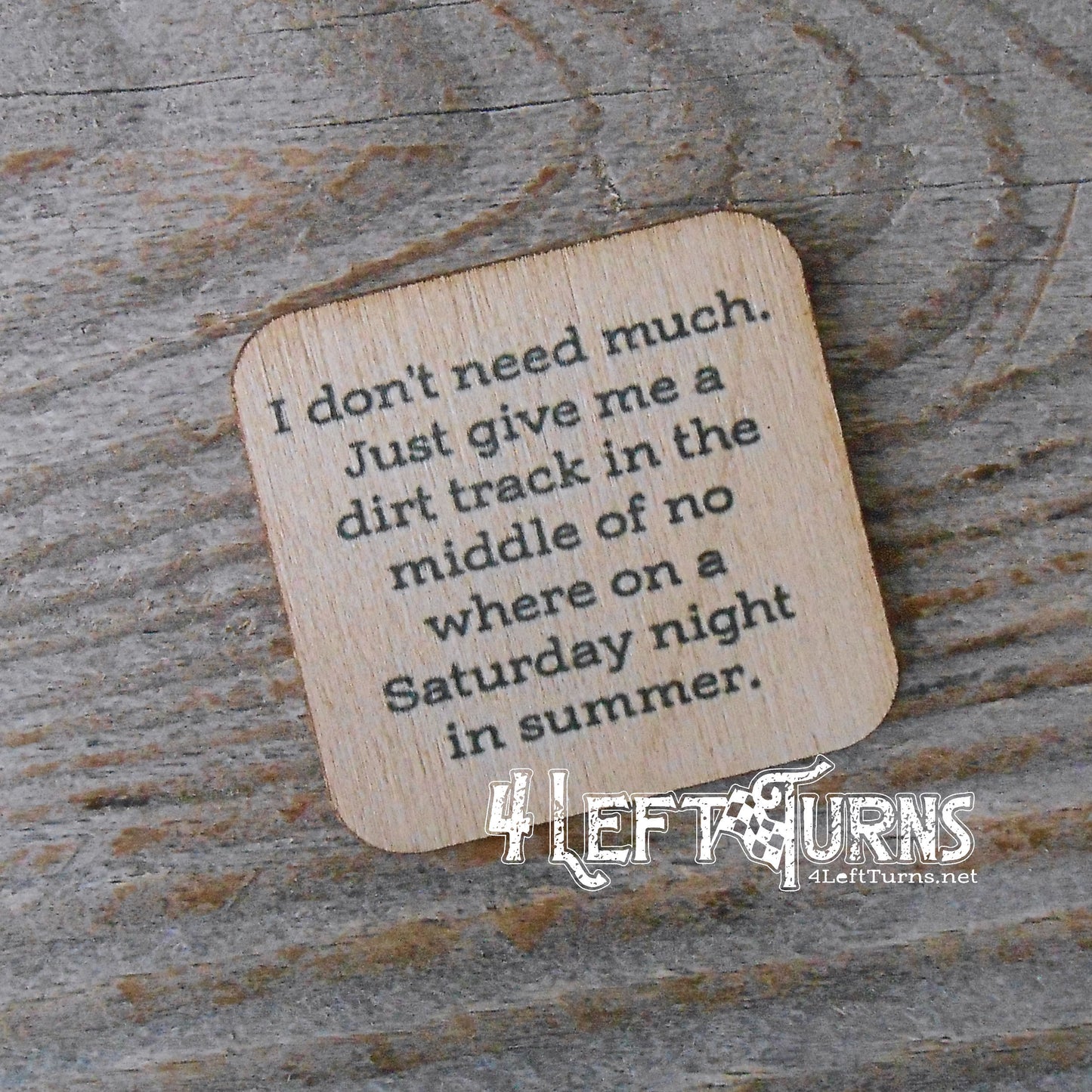 Racing Themed Wooden Magnets