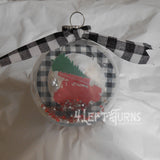 Race Cars and Christmas Trees Ornament