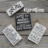 Little Dirt Tracks Tiny Wood Sign