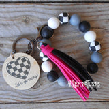 Extra Tassels for our Silicone Bead Wristlet Bracelets Lanyards Key Rings