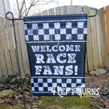 4 Left Turns Racing Garden Flags
